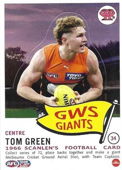 2024 AFL TeamCoach - Scanlens Die Cut #34 Tom Green Front